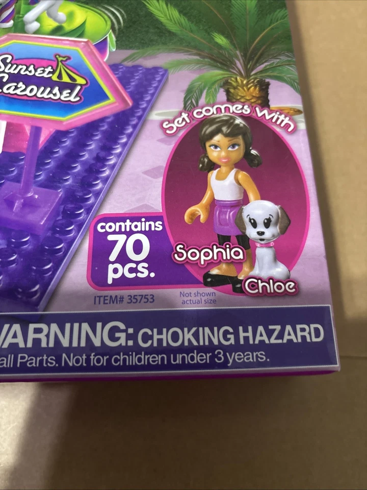 Lite Brix Carousel Create N Build, Lights, Spins, Music, Sophia, Chloe Craz Art - Image 2 of 4