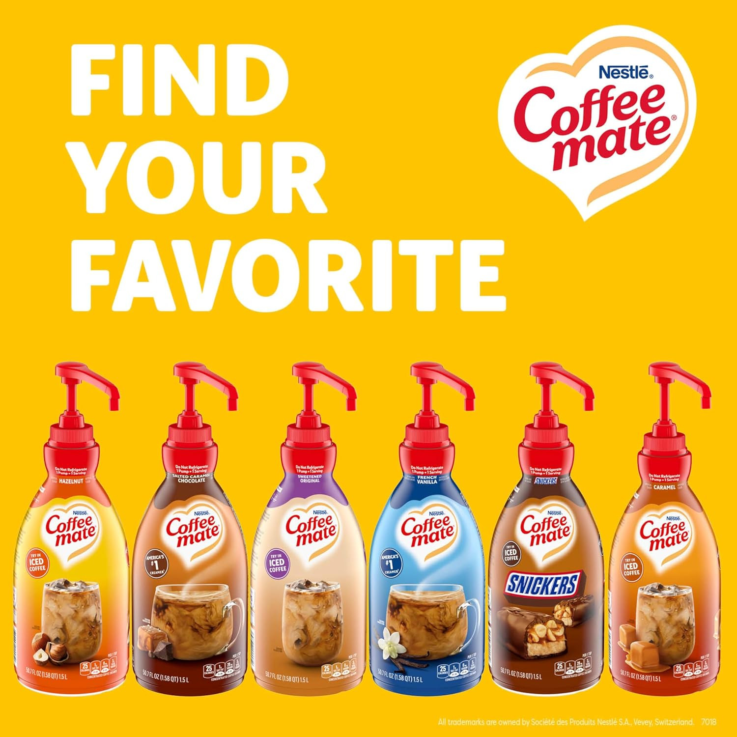 Coffee Creamer, Hazelnut, Concentrated Liquid Pump Bottle, Non Dairy, No Refrige