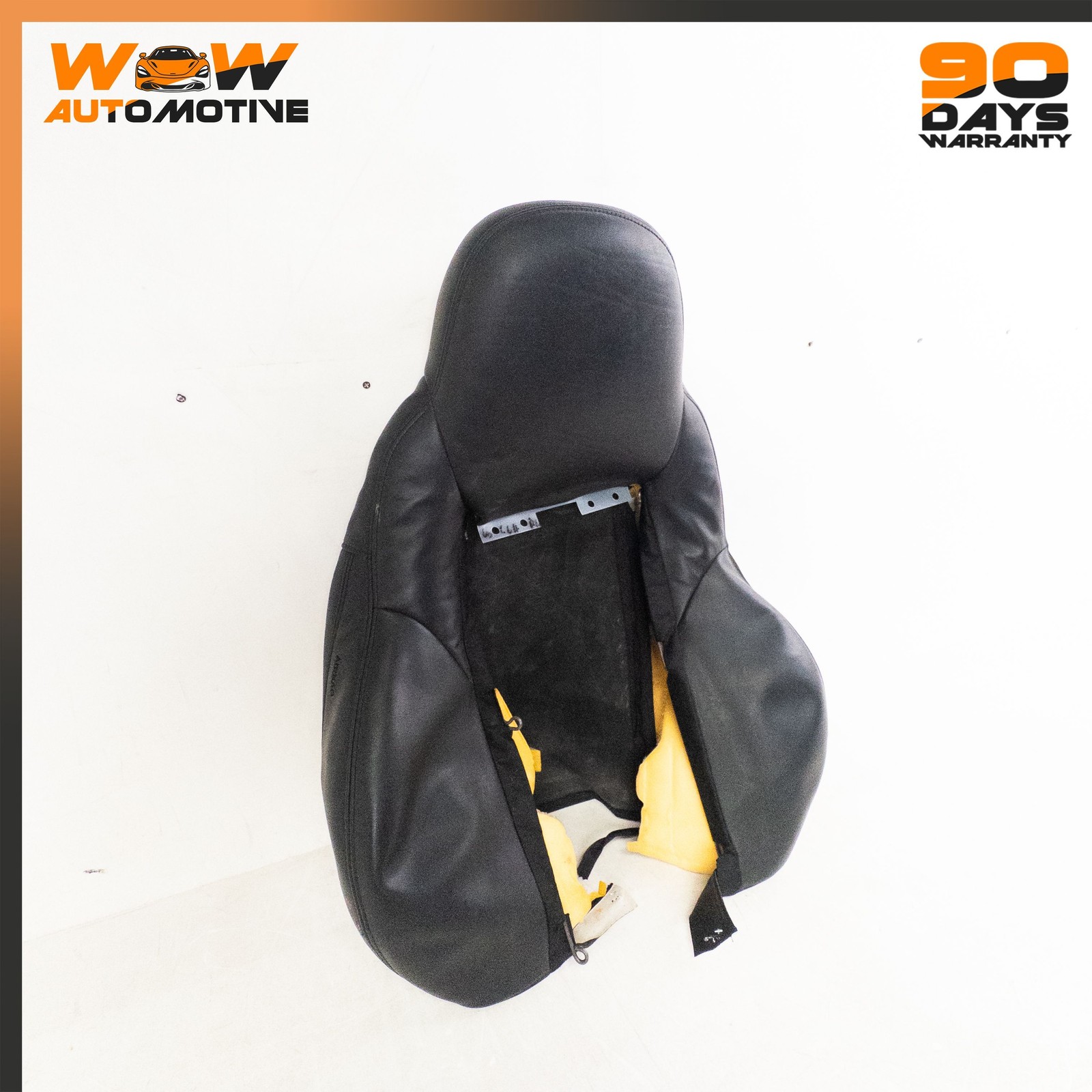 06-10 CHEVROLET CORVETTE C6 FRONT LEFT TOP UPPER SEAT CUSHION BOTTOM BLACK OEM