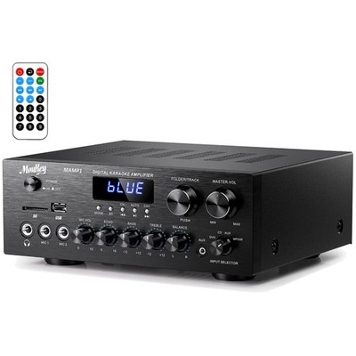 Home Theater Amplifier with Bluetooth 5.0, 400W Peak