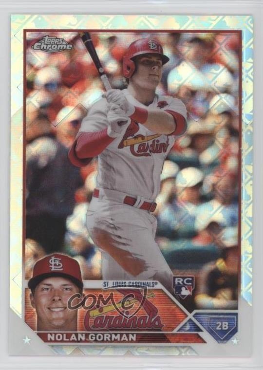 2023 Topps Chrome Logofractor Edition Nolan Gorman #192 0z1y