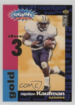 1995 Upper Deck Collector's Choice Gold Napoleon Kaufman (Dec 3) Rookie RC 7fb