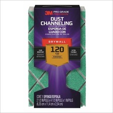 3M Pro Grade Precision Drywall Dust Channeling Sanding Sponge Fine, 30904FP-CH-D