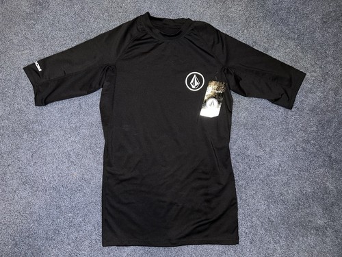 Volcom Rashguard Mens large Black SPF 50+ NEW - Picture 1 of 6