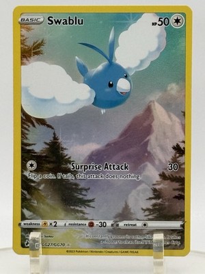 Swablu GG27/GG70 Holo Crown Zenith Galarian Gallery Pokemon Card