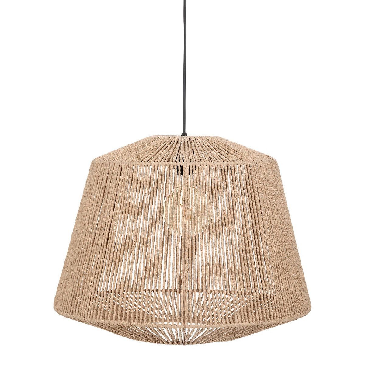 Suspension Jily 48cm beige lustre plafonnier design salon et chambre