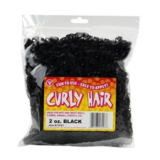 Hygloss Products Fake Curly Hair - Great for All Types of Arts and Crafts