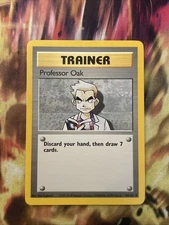 Pokemon Card Base Set Trainer Unlimited Professor Oak 88/102