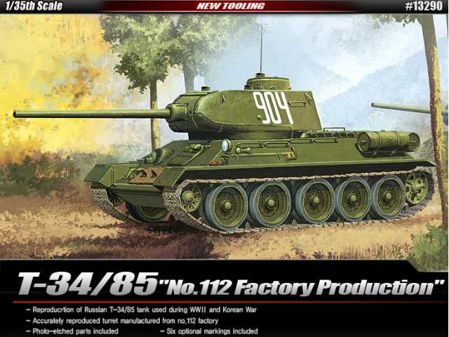 Academy AC13290 1/35 - T-34/85 'No.112 Factory Production'
