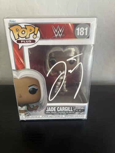 Funko Pop WWE Jade Cargill #181 Metallic Vinyl Figure  Authenticated Autograph