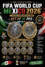 MEXICO 2026 FIFA. $20 Pesos. Brillante. JALISCO. MINERVA. Lot  10 PCs