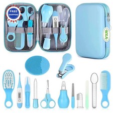 Baby Grooming Kit Infant Safety Care Set Hair Brush Comb Nail Clipper Nasal