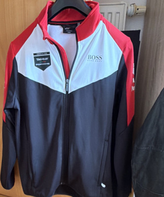 BOSS HUGO BOSS Motorsport Porsche Team Herren Jacke M schwarz weiß rot Lizenz