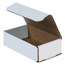 250 Case 7x4x2 White Corrugated Mailer Boxes Literature Mailing