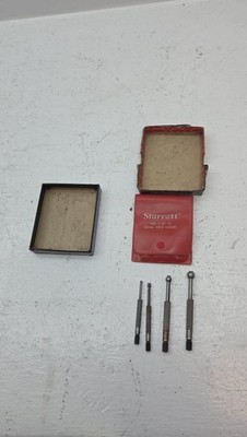STARRETT S831E Small Hole Gauge Set A, B, C, D Vintage Machinist Parts