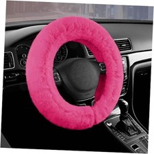 Steering Wheel Cover, Fluffy Car Wheel Covers for Hotpink