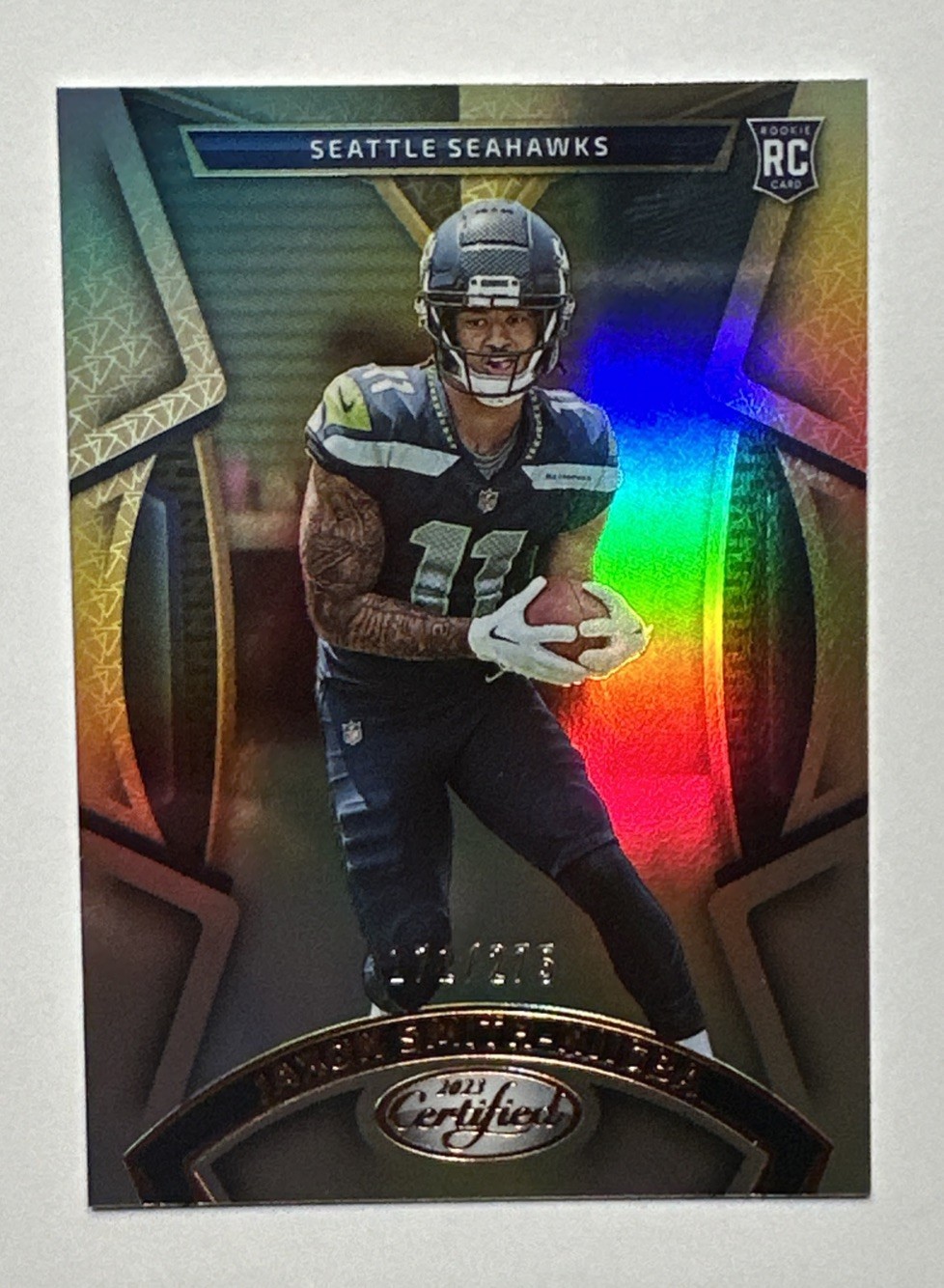 2023 Panini Certified - /275 Rookies Jaxon Smith-Njigba #112 Mirror Bronze (RC)