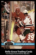 1991-92 Topps Stadium Club Stephane Matteau #391 Calgary Flames NHL Hockey 