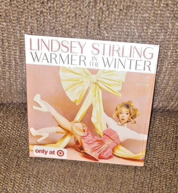 Lindsey Stirling 4" record Warmer In The Winter pink colored tiny vinyl Sealed - Image 1 of 1