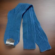 VTG Socks Crew 9-11 Acrylic Light Blue Dress 80s 90s Mens Oscar De La Renta