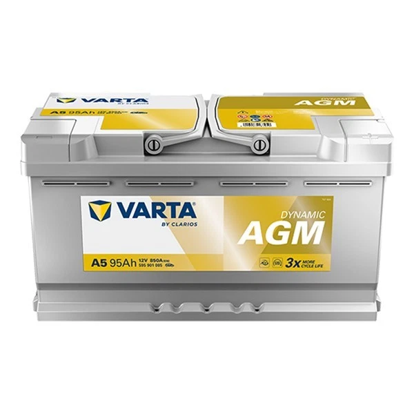 Varta A5 Start-Stop Battery - AGM 019 Type - 95ah 850cca 12v - Image 3 of 4