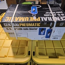 Central Pneumatic 15 Lb Portable Soda Blaster Model 90 Psi Pneumatic Blue Central Pneumatic 15 Lb Portable Soda Blaster Model 90 Psi Pneumatic Blue
