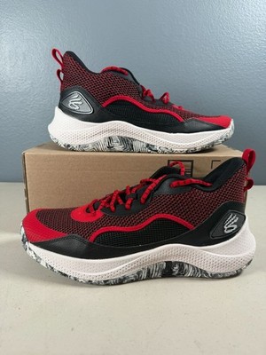 Under Armour Curry 3Zero V Basketball Shoes M11/W12.5 Red/Black
