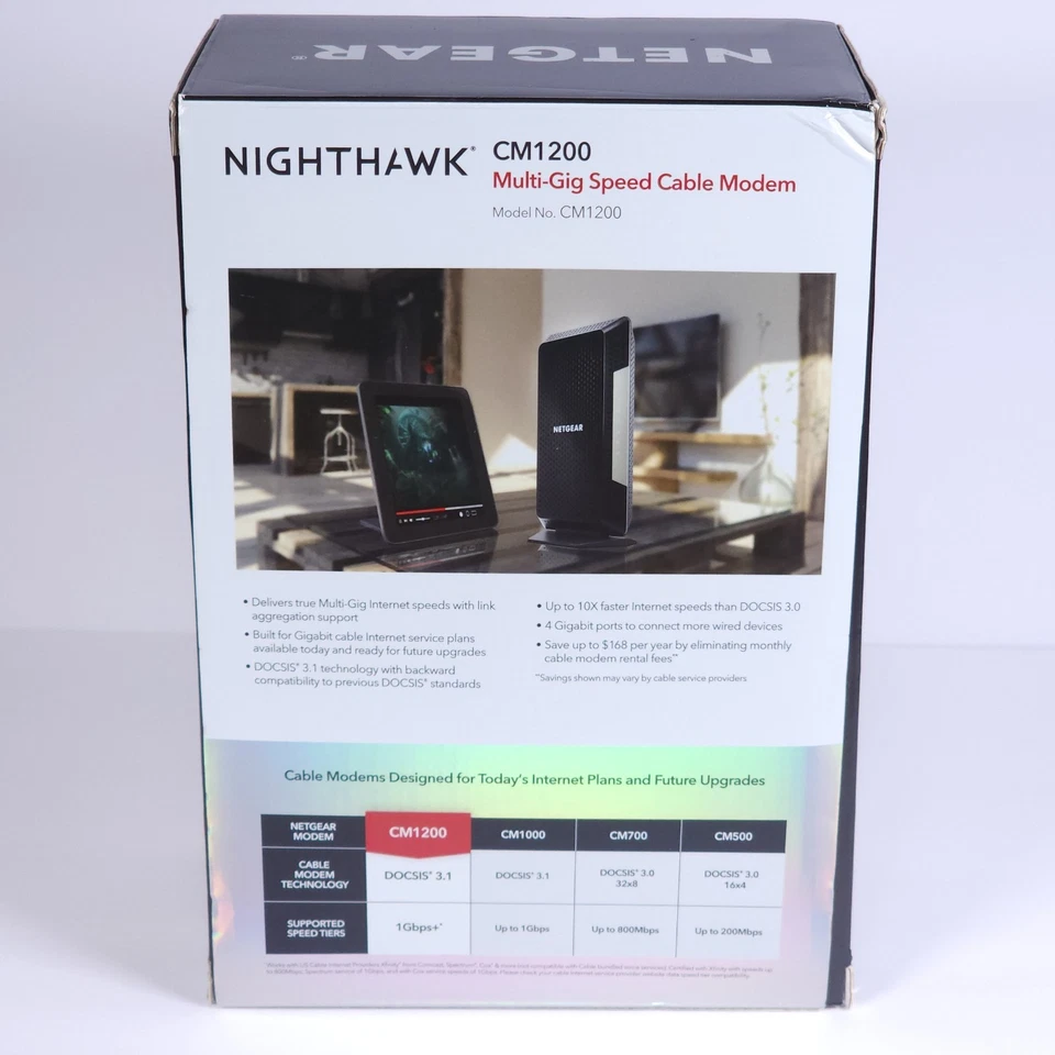 NETGEAR Nighthawk CM1200 Cable Modem  - Image 3 of 4