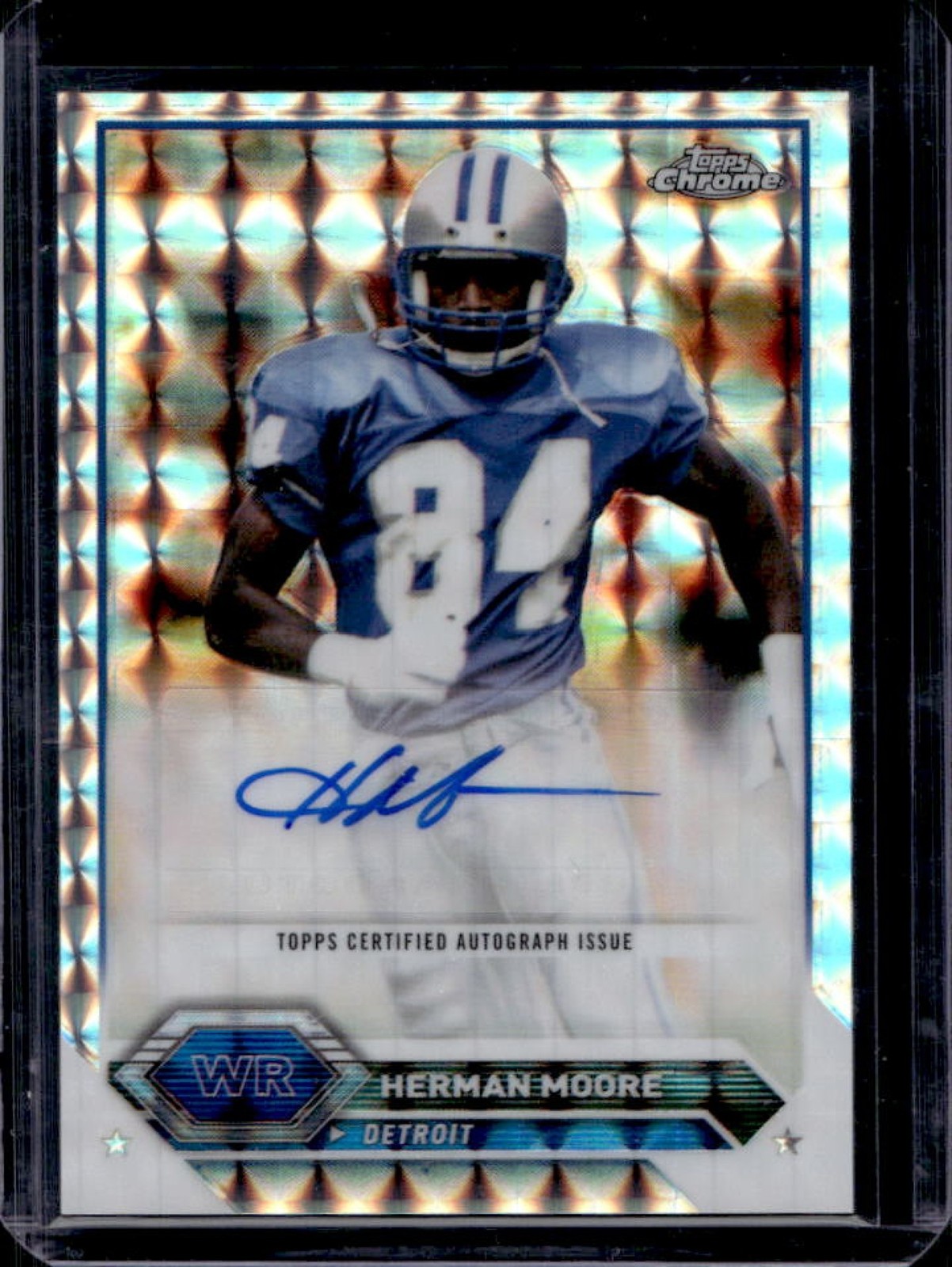 2023 Topps Composite Herman Moore Chrome Auto Refractor Geometric #TCA-HM Lions