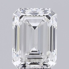 Emerald Diamond Lab Grown GIA Certified SI1 Clarity F Grade 3.71 Ct 318.06 per carat