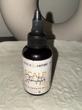 Bask & Lather Scalp Stimulator Hair Growth Oil  Mint Rosemary 2 oz Not Sealed