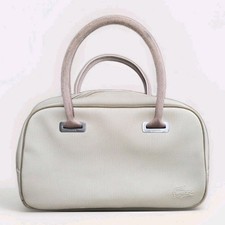 Borsa a mano Lacoste piccola in tela verde kaki tracolla donna vintage