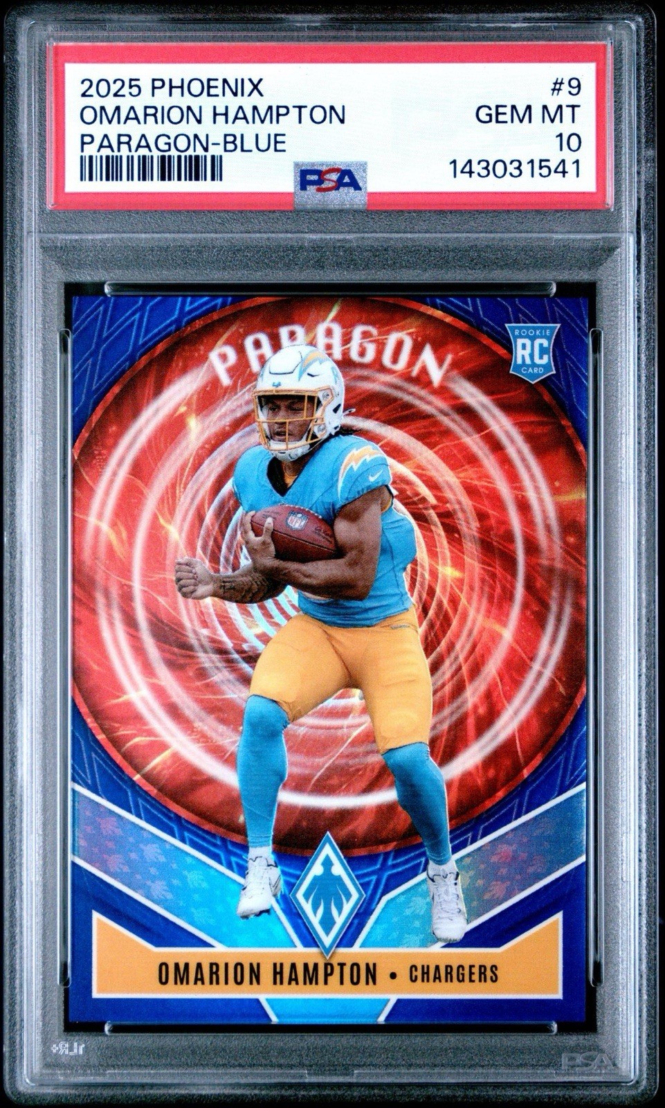 Omarion Hampton Panini Phoenix Paragon #9 Blue