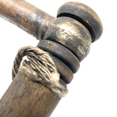 RUSTIC Old Karen Hill Tribe Iron Wood Handle Elephant Ankus Rare Collectible - Picture 5 of 11