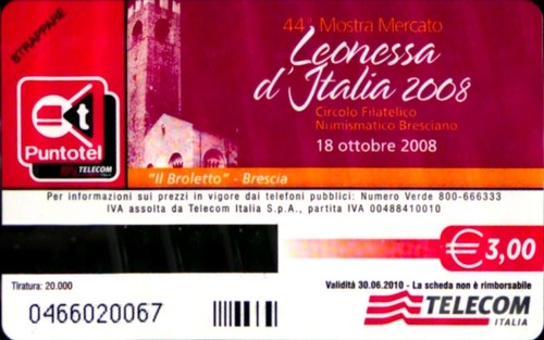 G 2490 992 C&c 4584 Card Telefonbuch Neu Magnetisiert Löwin D'Italien 2008 - Bild 2 von 2