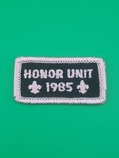 Honor Unit 1985 Award Patch Quality Unit Gauze Back BSA Boy Scouts America NEW