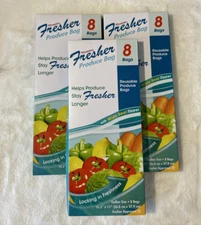 (3) dynamic fresher produce bag 8 pack - DISCONTINUED ITEM