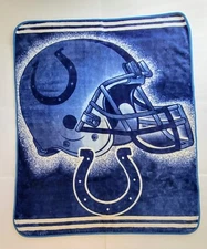 INDIANAPOLIS COLTS 48” X 58” ULTRA SOFT Fleece Throw NFL Football Blanket