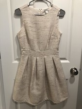 Sleeveless Cream A-Line Dress