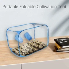 Mushroom Grow Tent Still Air Box Portable Foldable Plastic 2 Arm Ports Mu🔥US