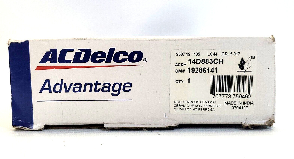 Disc Brake Pad Set 19286141 Disc Brake Pad GENUINE ACDelco  