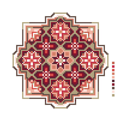 MANDALA #5 Southwest Design for Counted Cross Stitch PATTERN 
