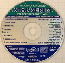 SOUND CHOICE STAR SERIES KARAOKE - HITS OF ELVIS PRESLEY - V1 - SC2003 - RARE
