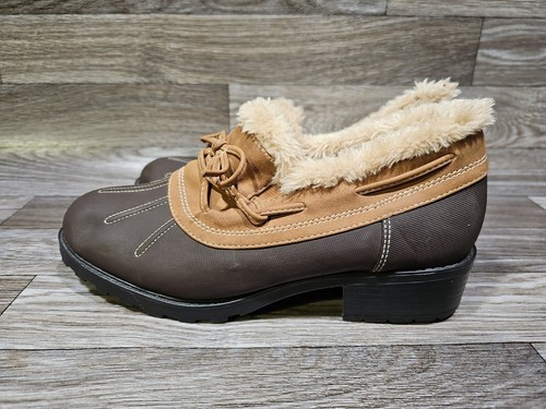 Womens Trotters Mini Duck Boot Clog Mule Shoe Size 8 Fleece Lined EUC - Picture 2 of 10
