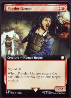 Powder Ganger-391 Extended Foil MTG Fallout