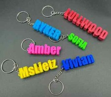Personalized 3D Printed Keychains: Custom Gifts for Children, Her, Him, Name tag