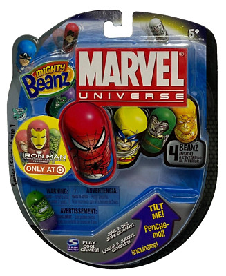 Moose's Mighty Beanz Marvel Universe Target Iron Man 2 The Hulk Spin Master