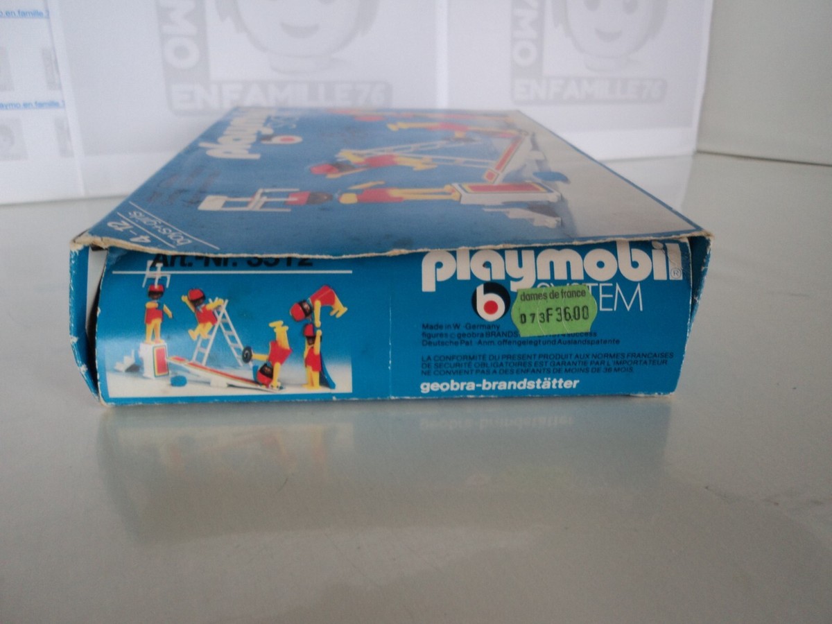 Playmobil 3510 Piste Cirque Circus Bleu Boîte Vintage System
