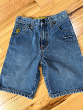 Rocawear Boys Denim Jean Bermuda Shorts Sz 4 Blue 5-Pocket Medium Wash Cotton