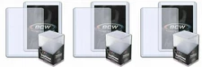 3 Packs (30 Holders) BCW 197pt Thick Jersey Card Top Loader Card Holder 